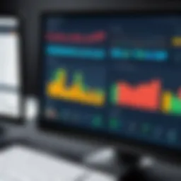 Visual representation of database performance metrics