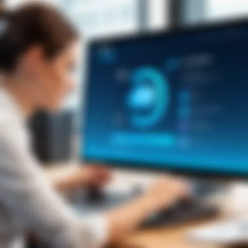 iDrive customer support interface
