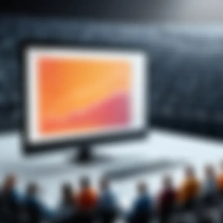 Visual representation of audience analytics impact on advertising