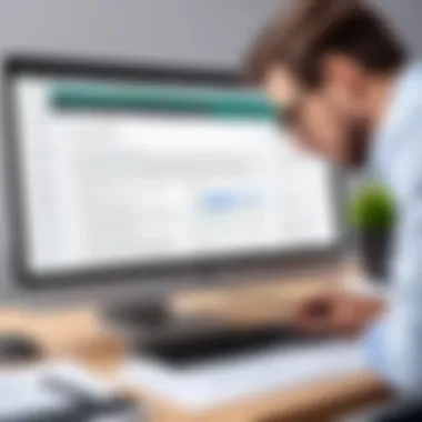 Analyzing Plagiarism Check Report A researcher analyzing results from a plagiarism check report