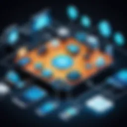 Illustration showcasing the IoT ecosystem with various devices interconnected