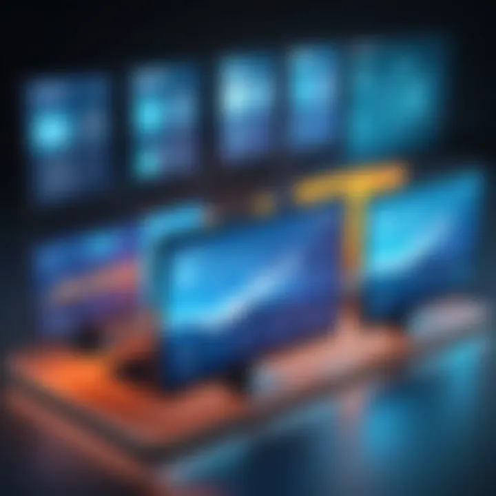 Visual representation of sectors utilizing case management software