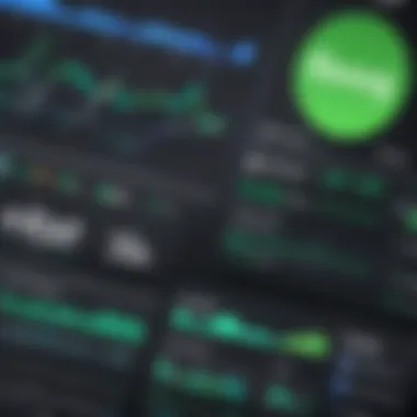 Performance Metrics Visualization Graphs and metrics showcasing social media performance