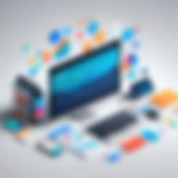 Infographic showcasing tools for enhancing marketing synergy