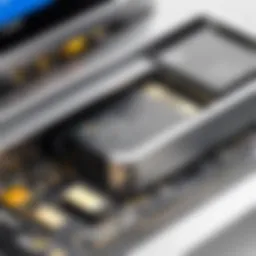 Examining card reader ports for potential damage