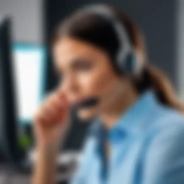 A user easily troubleshooting a Cisco VoIP headset.