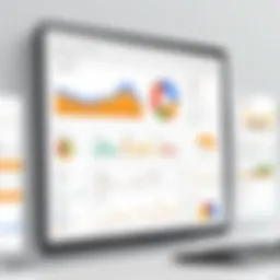 Dashboard showcasing Google Analytics data for paid campaigns