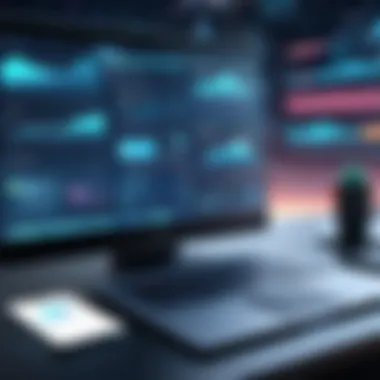Future Trends in Marketing Software Futuristic interface showcasing marketing software trends