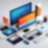 An array of modern marketing software tools