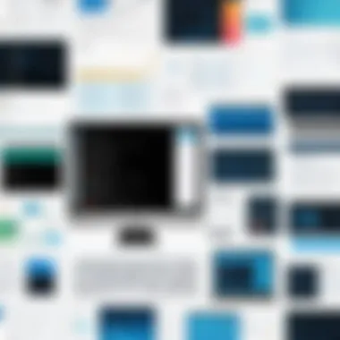 Diverse Software User Experiences A collage of diverse software user experiences