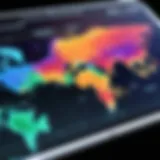 Visualization of a Meraki Heat Map with network coverage zones