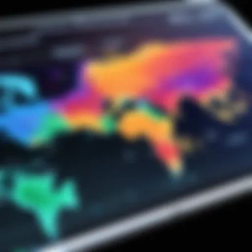 Visualization of a Meraki Heat Map with network coverage zones