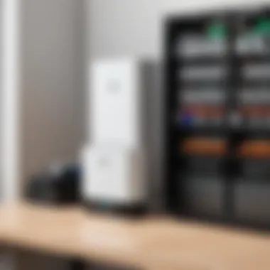 Installation Setup for Unifi Battery Backup Illustration of Unifi battery backup installation setup