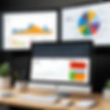 Data Analytics in Zoho CRM Visual representation of data analytics dashboard from Zoho CRM